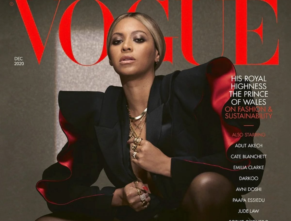 Beyoncé su British Vogue di dicembre 2020