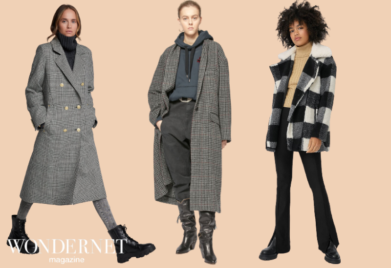 Il cappotto a quadri, trend glamour Inverno 2021