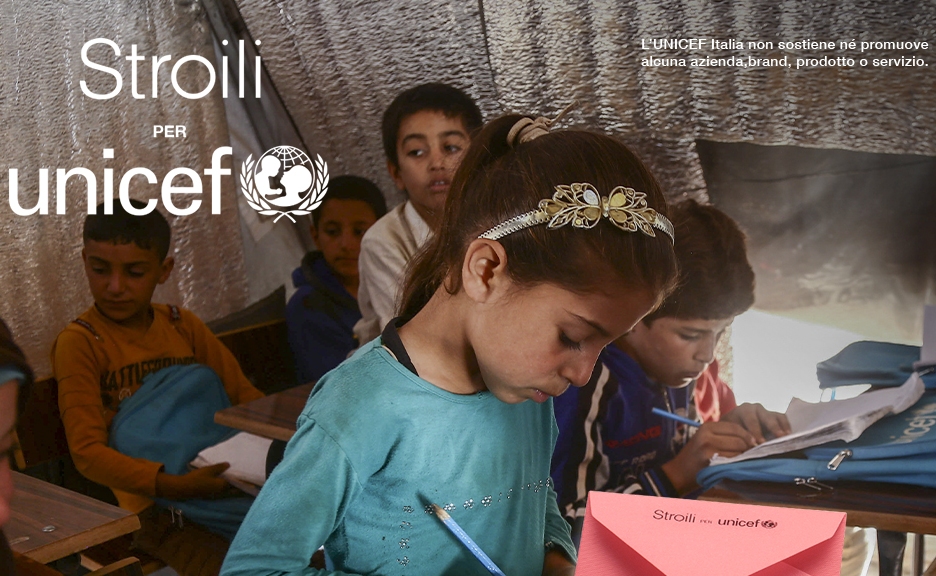 Stroili, la campagna a favore di UNICEF per il Natale 2020