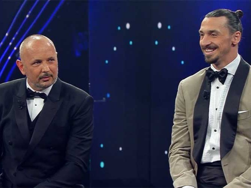 Sanremo, l'amicizia tra Ibrahimović e Mihajlovic