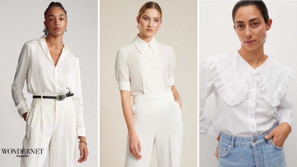 Camicia bianca, i modelli di tendenza per la Primavera 2021