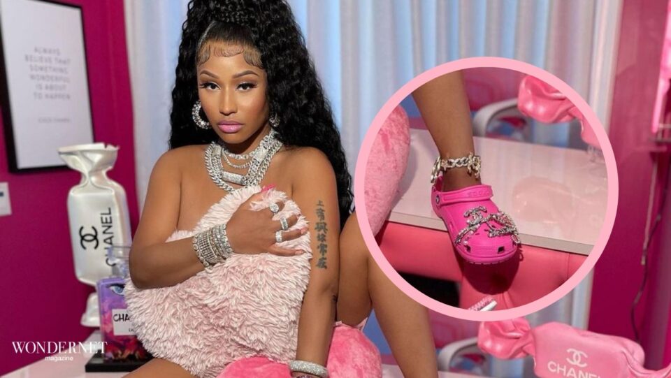 Nicki Minaj, la foto con le Crocs manda in tilt il sito