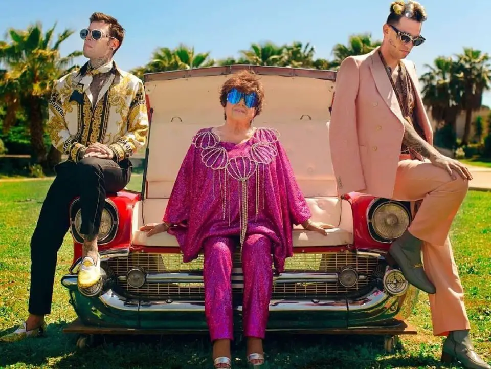 "Mille", i look di Fedez, Achille Lauro e Orietta Berti nel video