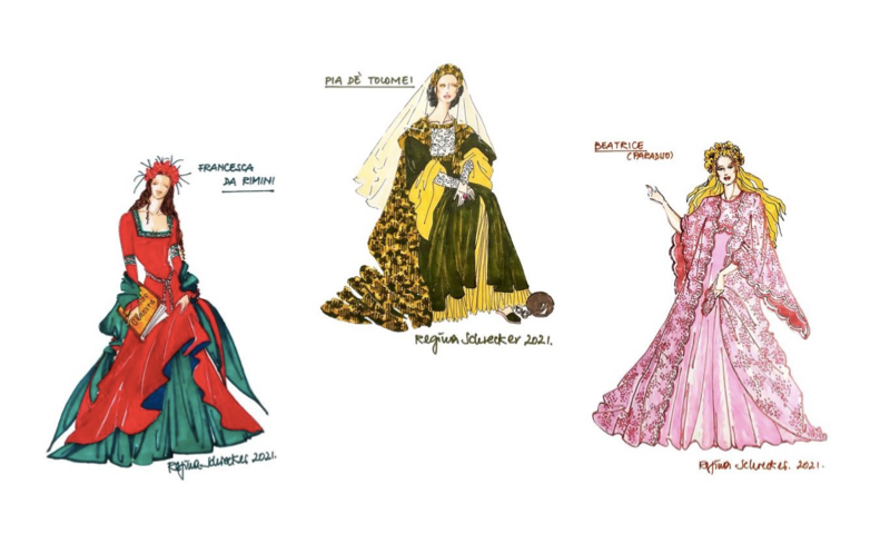 I costumi di Regina Schrecker nella mostra su Dante a Roma