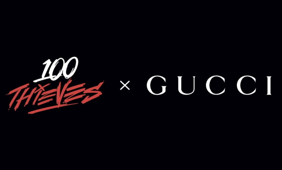 Gucci, la partnership con il brand 100 Thieves