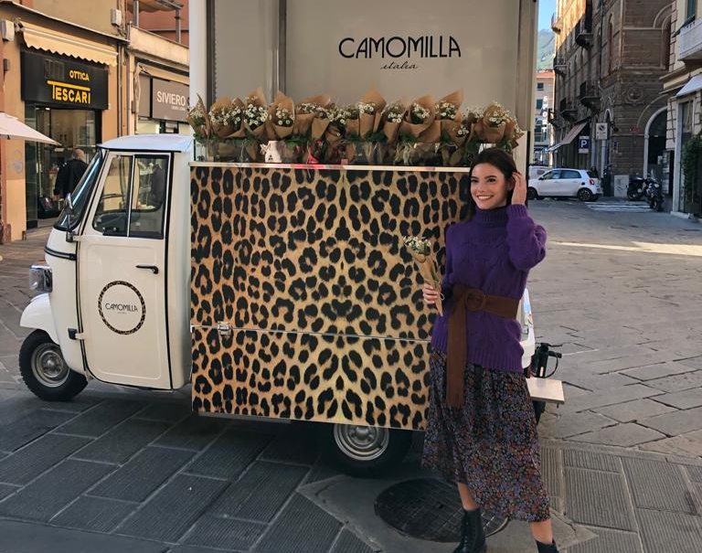 Camomilla: Flower Truck Event in negozio a Milano e nei nuovi store