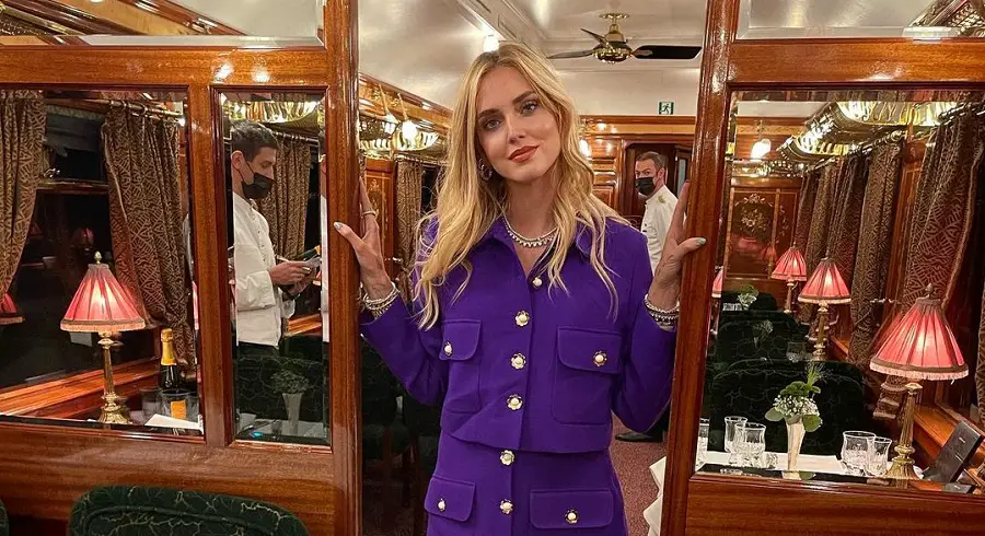 Chiara Ferragni in viaggio sull’Orient Express