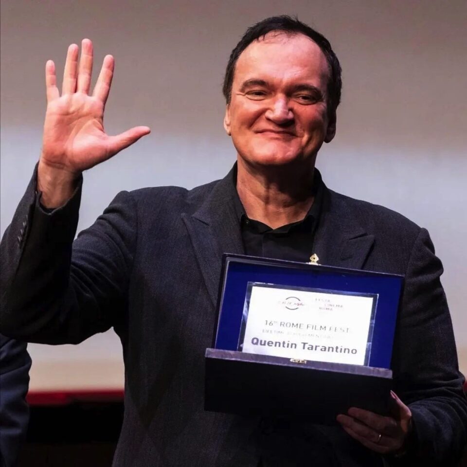 Quentin Tarantino, a Roma il Premio alla Carriera