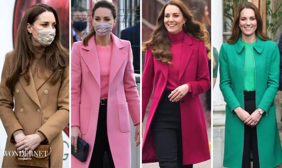 Kate Middleton, gli abbinamenti cappotto e maglioncino da copiare