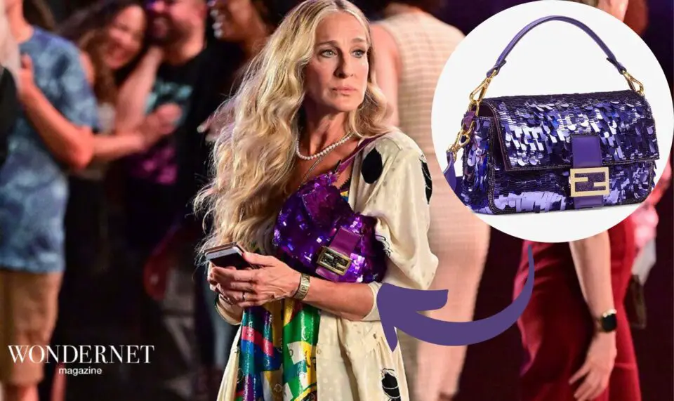 La Baguette Fendi in paillettes di Carrie nel reboot di Sex and the City