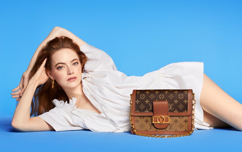 Emma Stone testimonial della Dauphine Bag di Vuitton