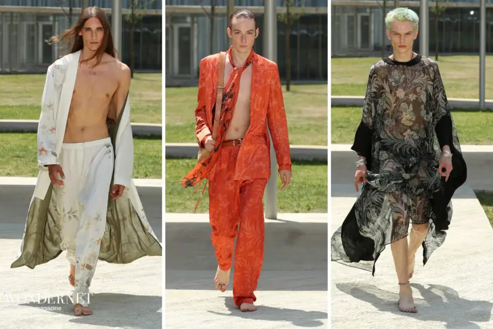 Etro, la sfilata Uomo Primavera/Estate 2023 celebra la poesia