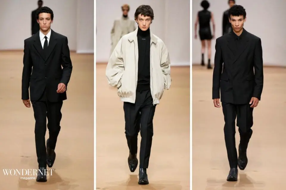Prada la sfilata Uomo Primavera Estate 2023 elogio della semplicita raffinata Wondernet Magazine