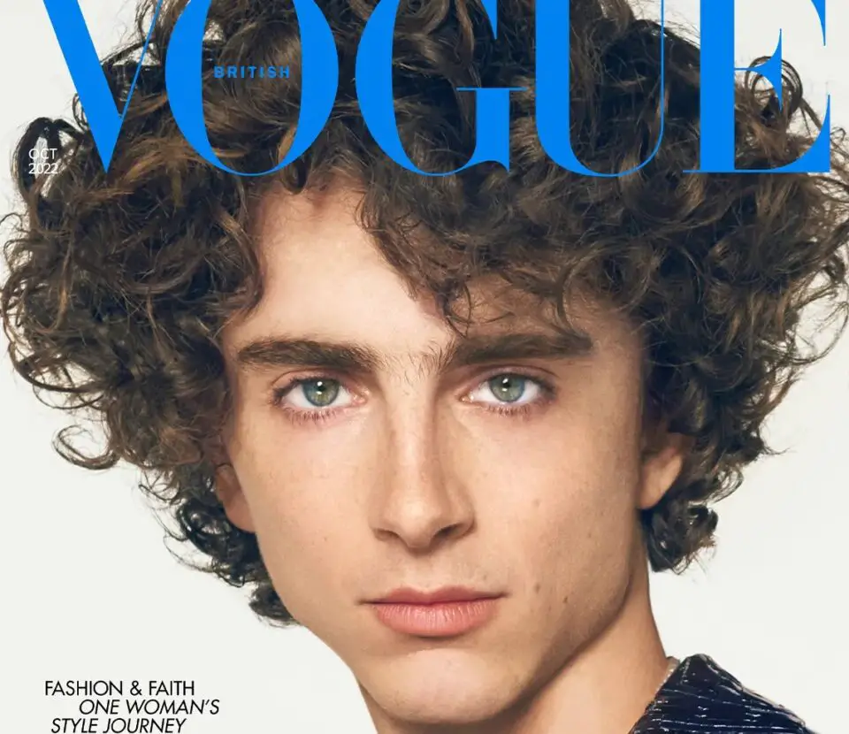 Timothée Chalamet, il primo uomo sulla cover di Vogue UK
