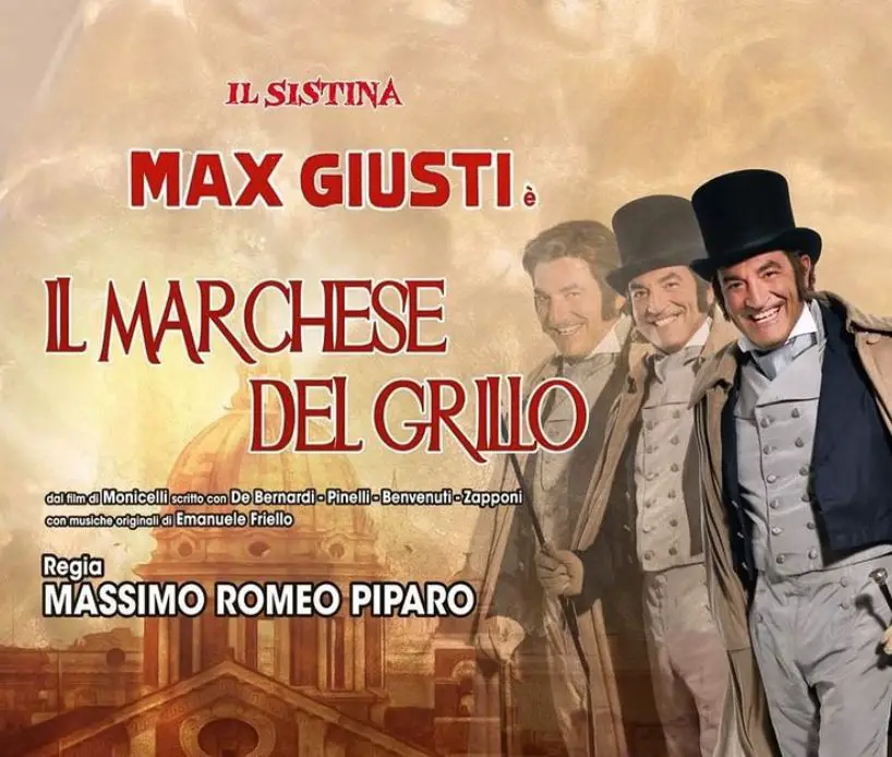 Max Giusti è Il Marchese Del Grillo al Teatro Sistina