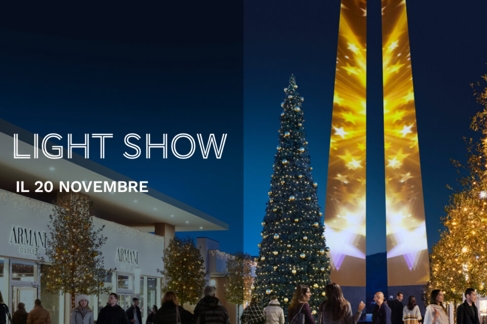 Torino Outlet Village, il Light Show per Natale 2022