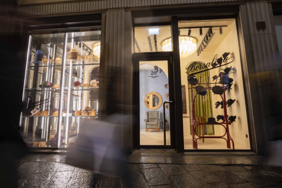 Borsalino, la nuova boutique di Milano in Via della Spiga