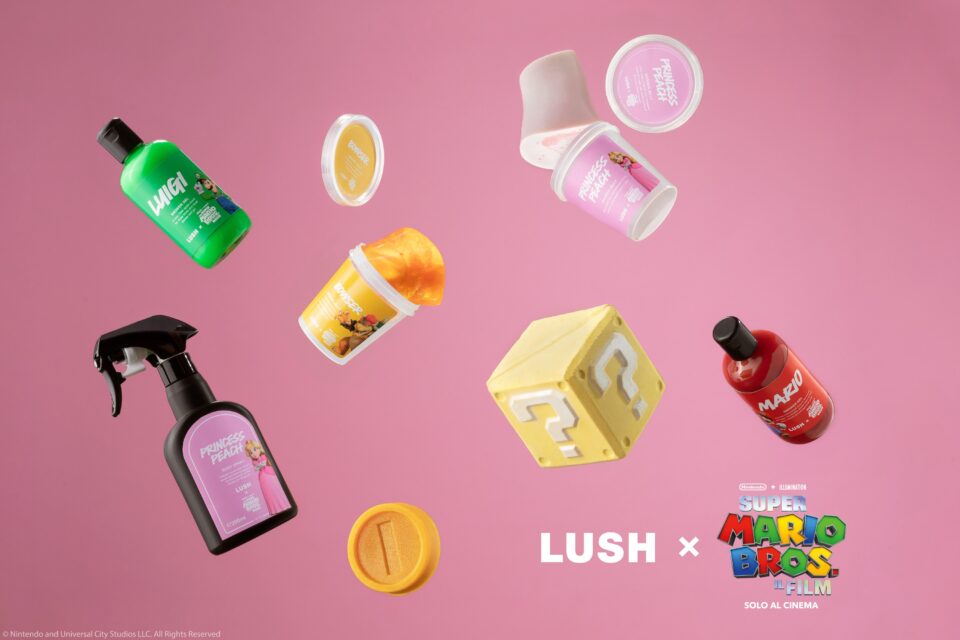 Lush X Super Mario Bros, la collezione da bagno