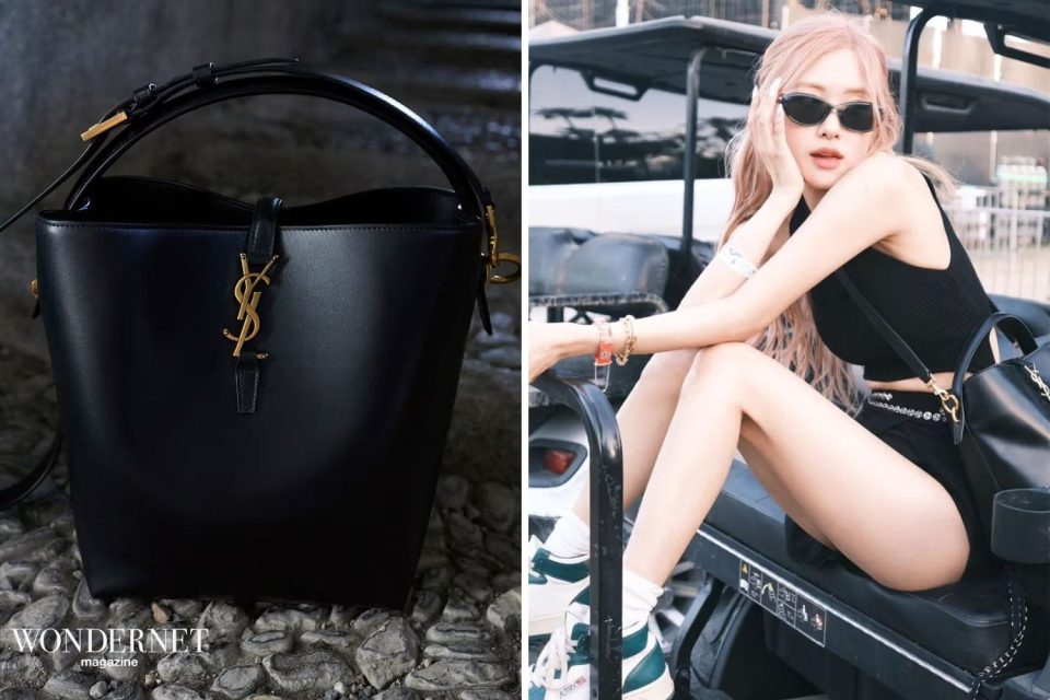 Saint Laurent, la campagna della borsa Le 37 con Rosé