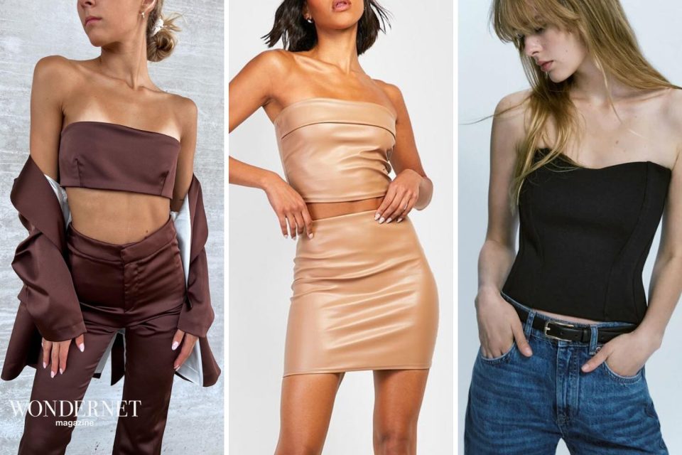 Top a fascia senza spalline, il trend dell'estate 2023