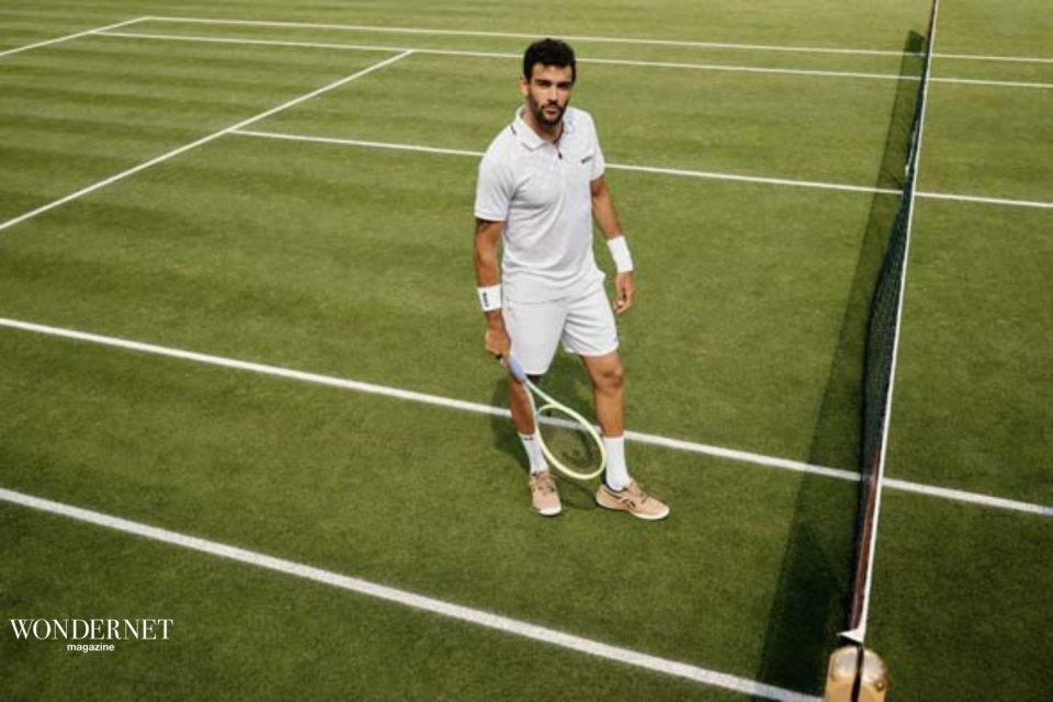 Matteo Berrettini in Boss a Wimbledon 2023