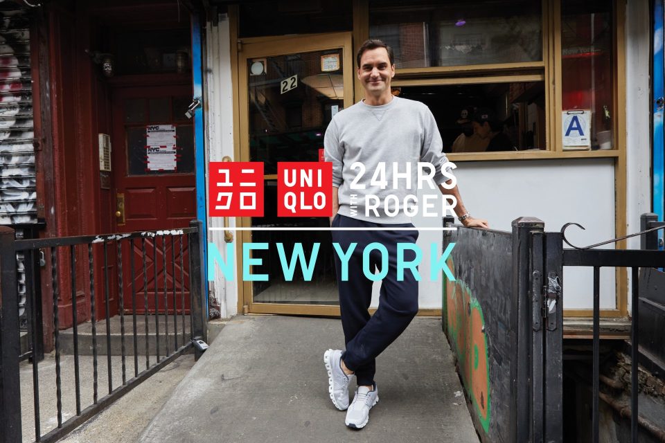 Uniqlo a New York nei luoghi preferiti di Roger Federer
