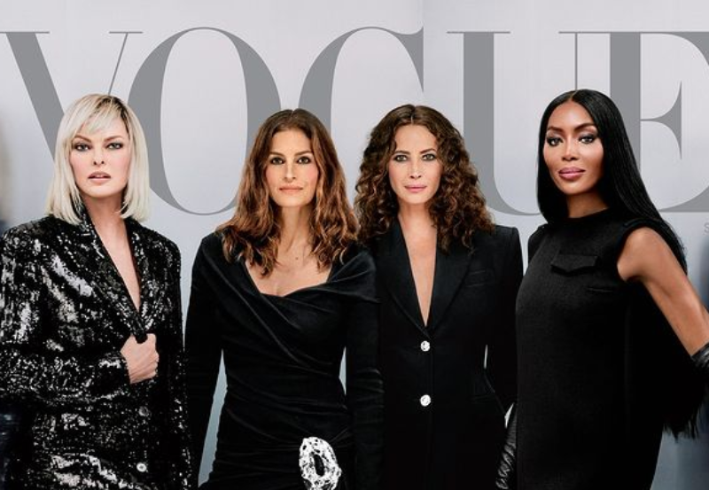 Le quattro super top model su Vogue 30 anni dopo