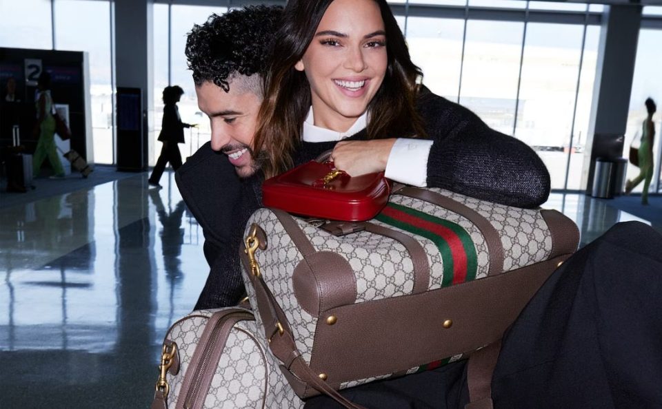 Gucci, la campagna con Kendall Jenner e Bad Bunny
