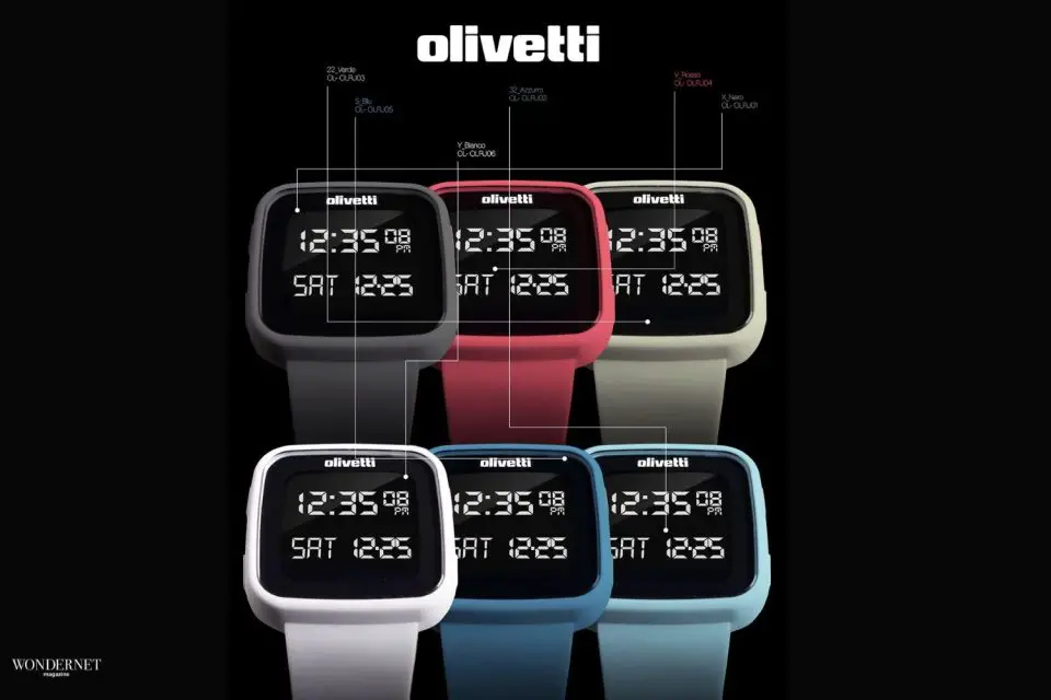 Olivetti by D1 Milano, la collezione di orologi digitali