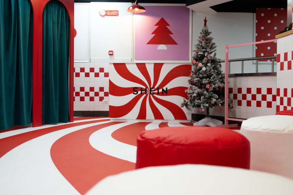 Shein Christmas Ville, il pop-up store a Roma