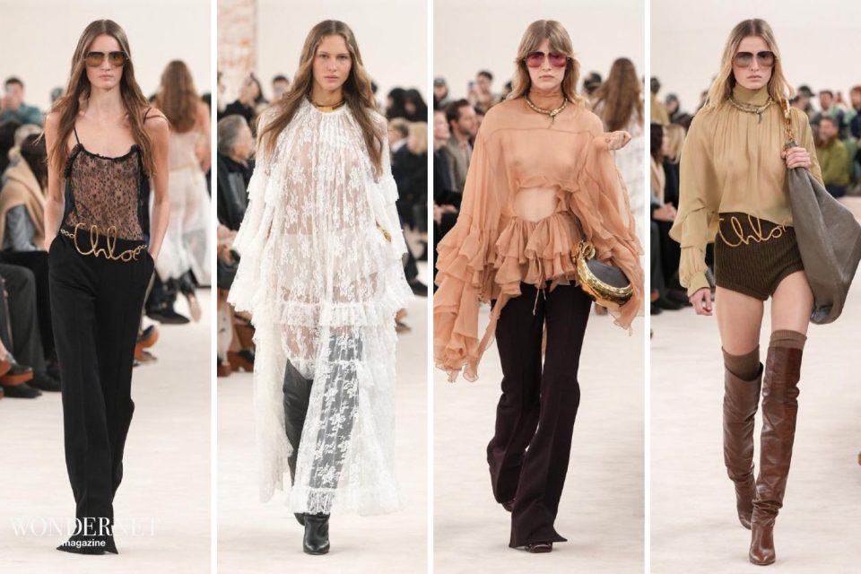 Chloé FW24, l'eleganza bohémien di Chemena Kamali