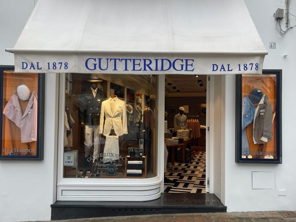 Gutteridge riapre la storica boutique di Capri