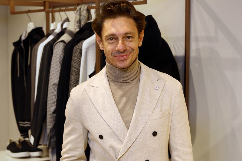 Giorgio Pasotti a Pitti Uomo 107 con LBM1911