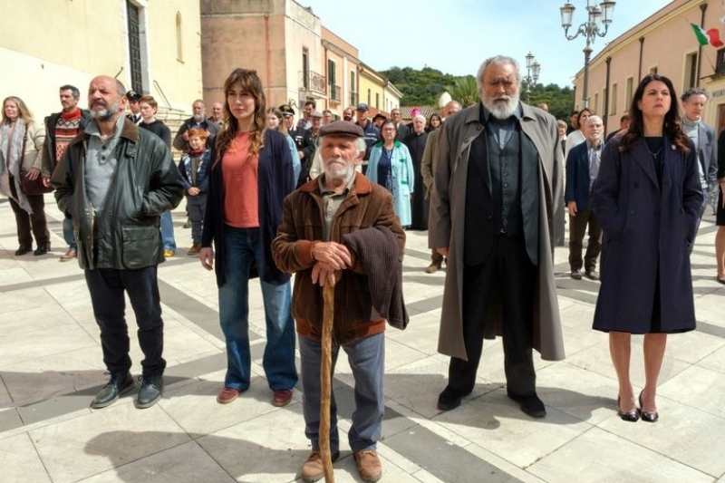Scena del film “La vita va così” di Riccardo Milani con Virginia Raffaele, Diego Abatantuono, Aldo Baglio e Geppi Cucciari presentato alla Festa del Cinema di Roma 2025
