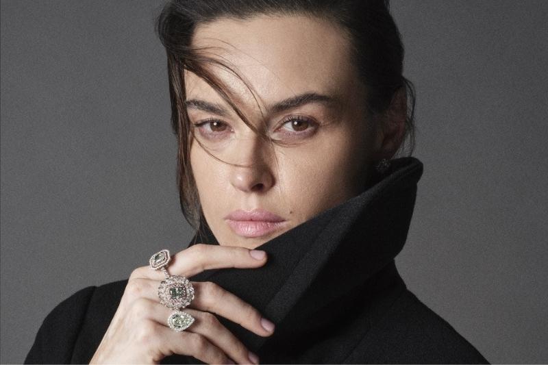 Kasia Smutniak protagonista della campagna ADV 2026 di Garatti con gioielli in diamanti fancy