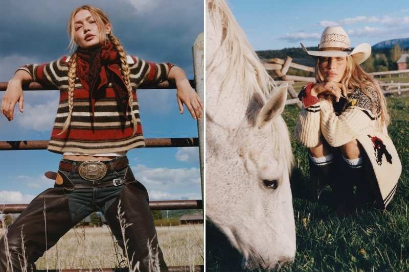 Gigi e Bella Hadid nella campagna denim Guest in Residence Fall 2026