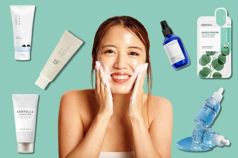 Routine skincare coreana per l'estate 2026 con detergente, toner, siero, crema, protezione solare, mist e maschera viso