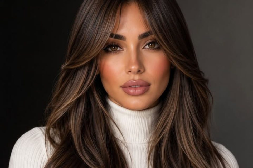 Colori capelli autunno 2026, castano dark chocolate con riflessi luminosi