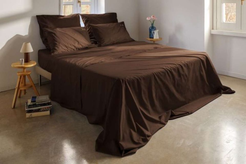 Completo letto Dalfilo Caffè Espresso color marrone ispirato alle sfumature del caffè