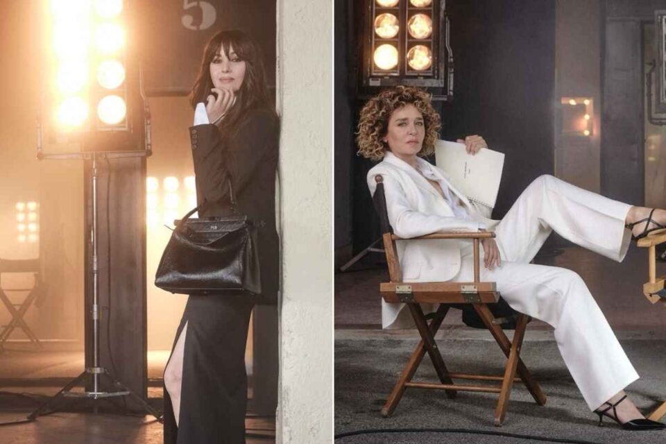 Monica Bellucci e Valeria Golino nella campagna Fendi My Peekaboo