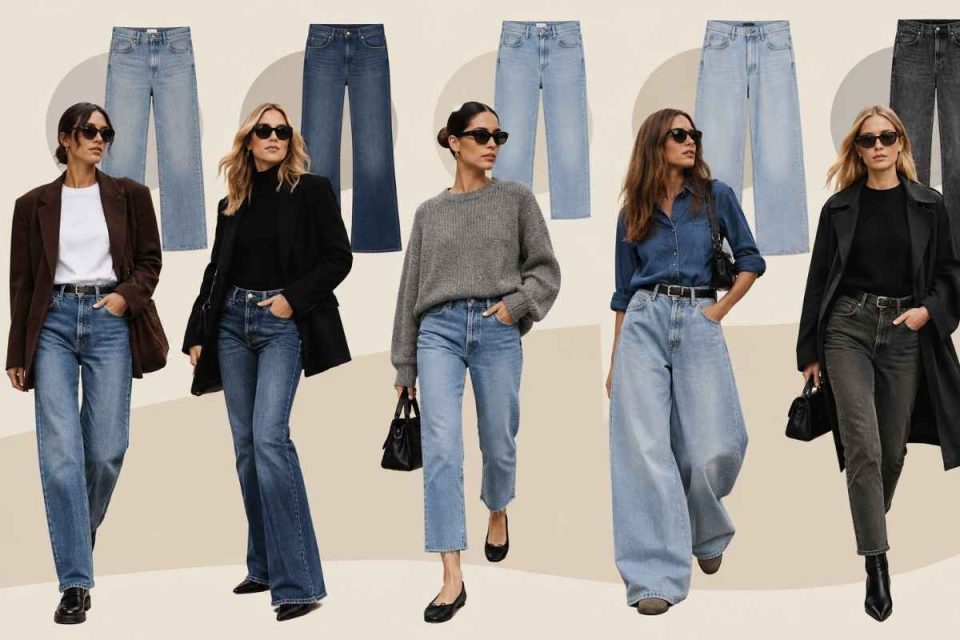 Cinque modelli di jeans di tendenza per l’autunno 2026, dallo straight al bootcut e wide leg