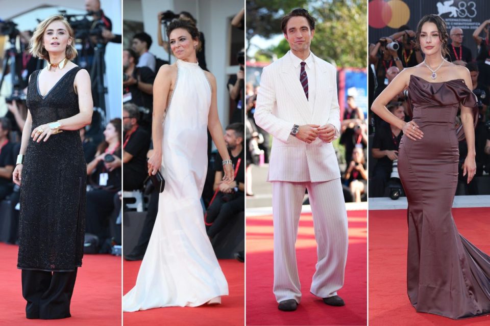 Look del quarto red carpet di Venezia 83 con Jasmine Trinca e Robert Pattinson